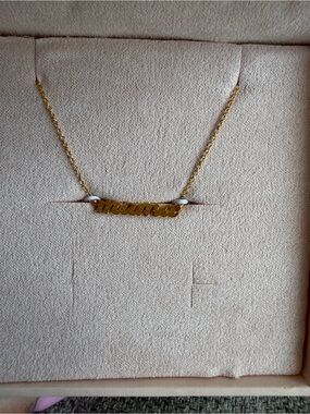 Tiny Tags Mama Script Necklace
